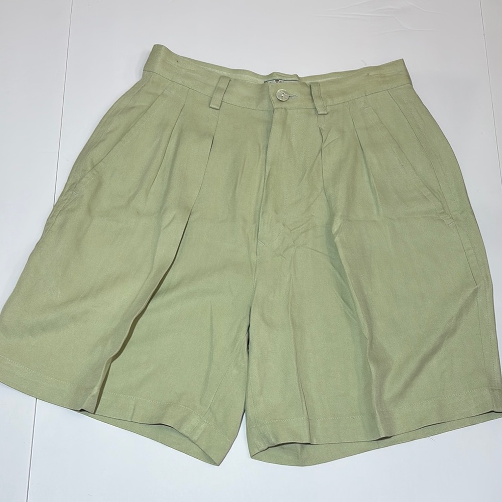 Tommy Bahama High Waist Shorts - Olive Green